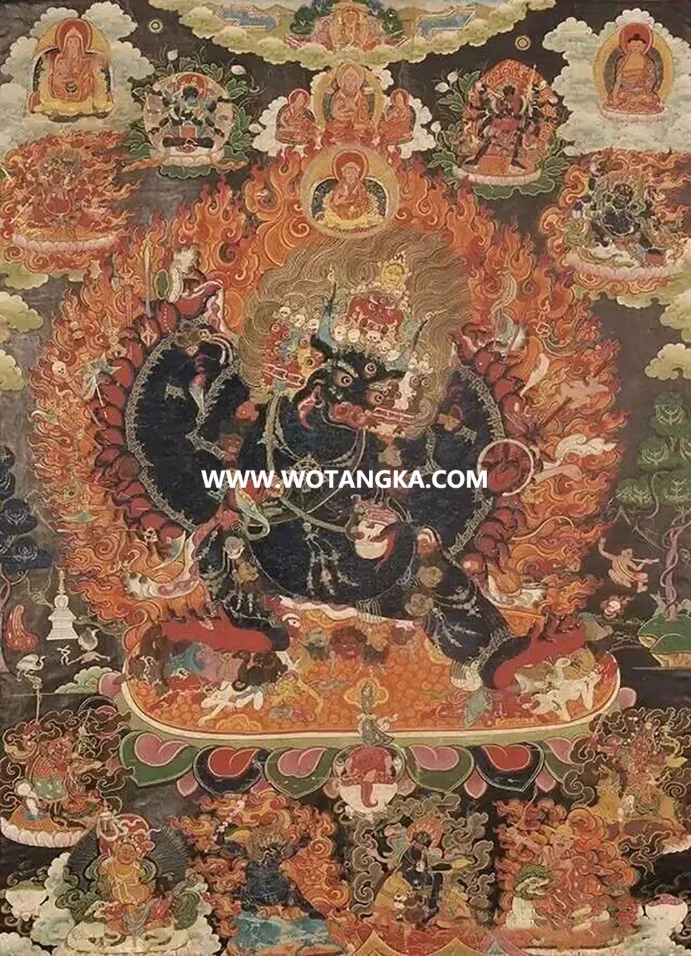 沃唐卡编号AC45872：大威德金刚