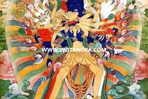 沃唐卡编号AC47563：时轮金刚