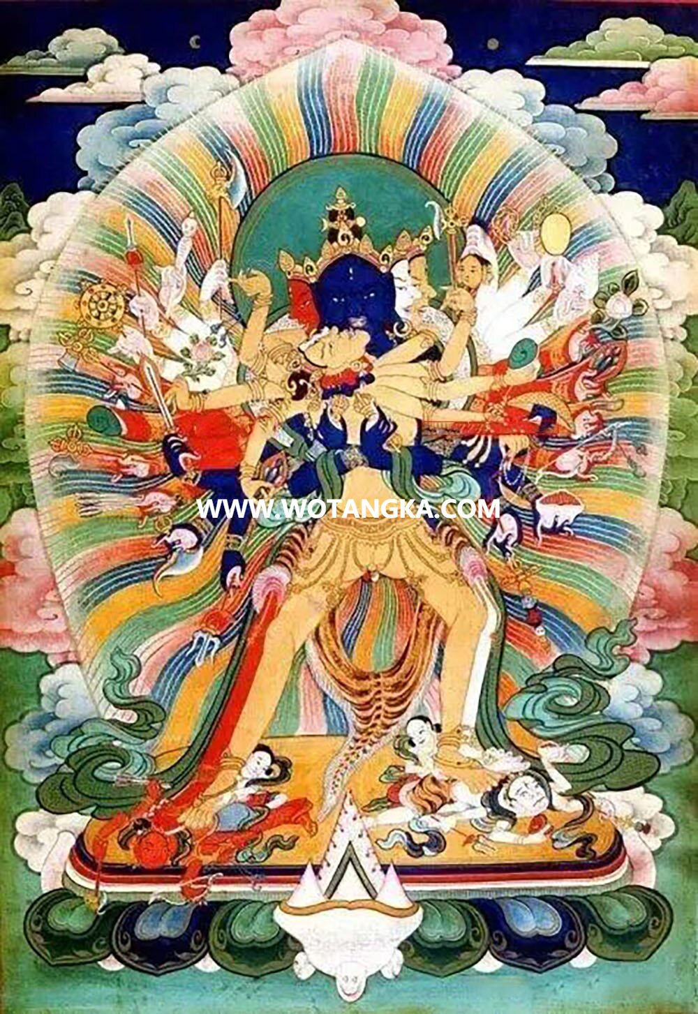 沃唐卡编号AC47563：时轮金刚