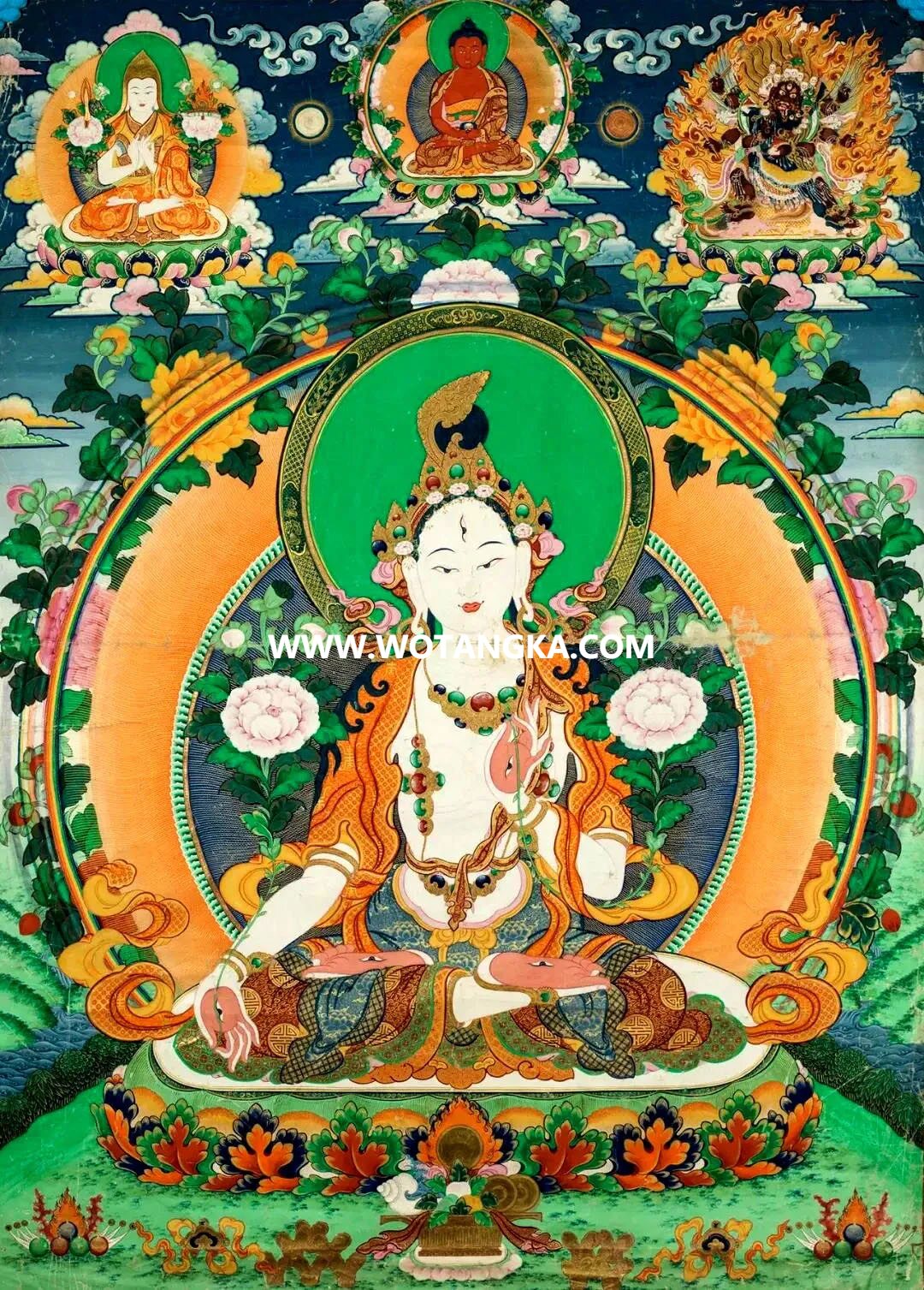 沃唐卡编号AC47851：白度母