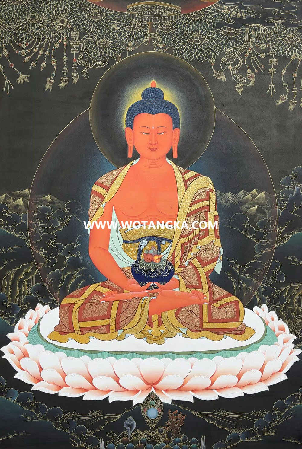 沃唐卡编号AC48216：阿弥陀佛