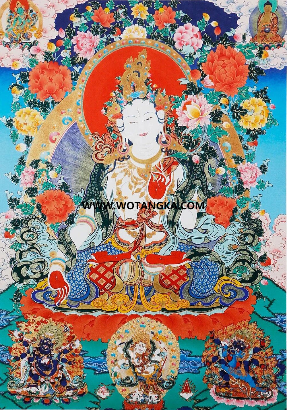 沃唐卡编号AC49024：白度母