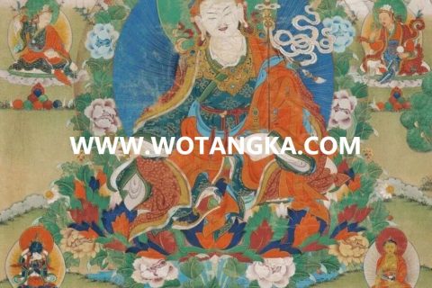 沃唐卡编号AC49267：莲花生大士八变相