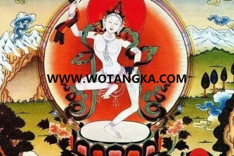 沃唐卡编号AC49268：瑜伽母玛吉拉准尊者