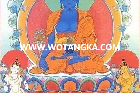 沃唐卡编号AC49674：药师佛