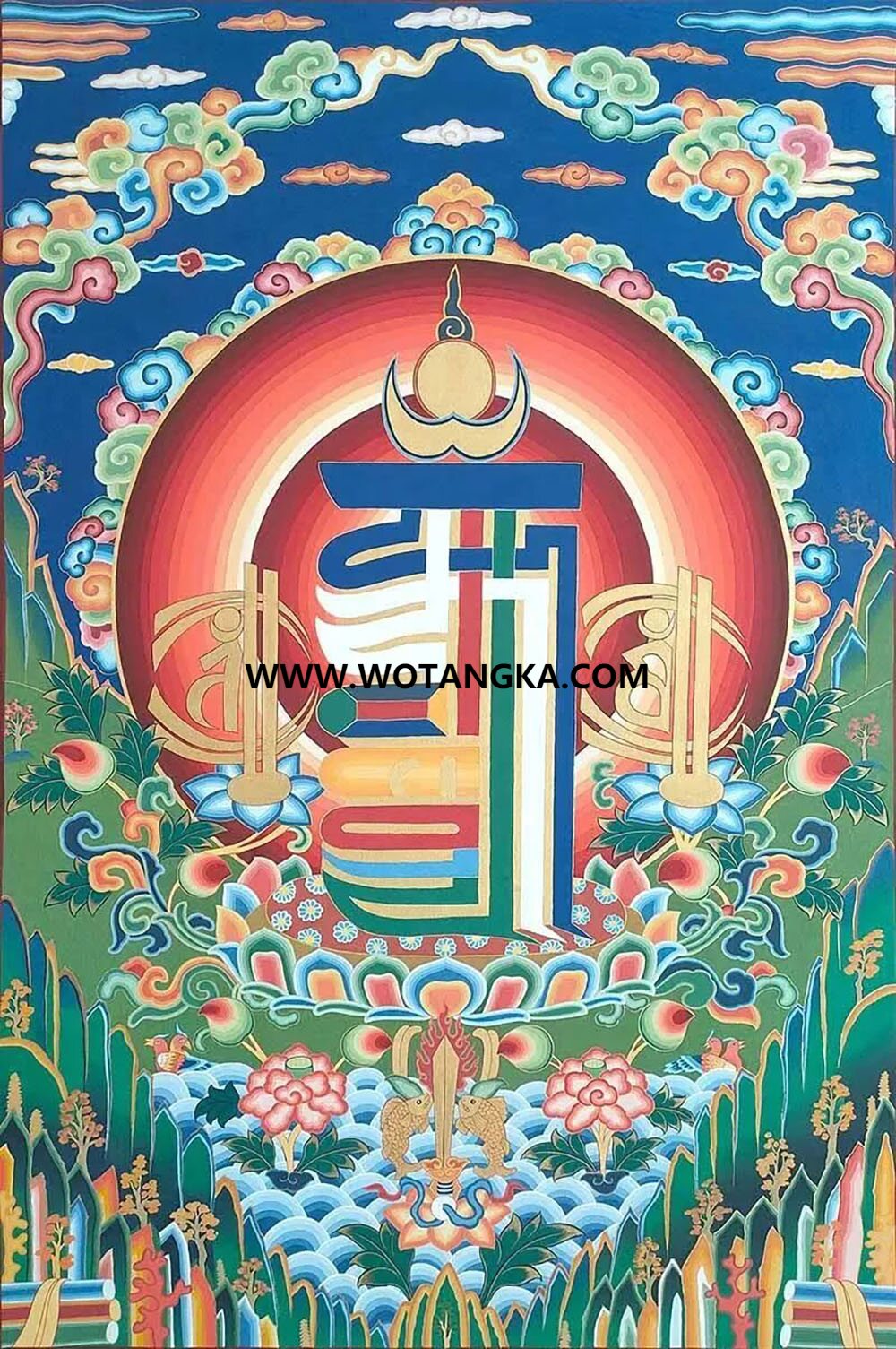 沃唐卡编号AC49753：十相自在