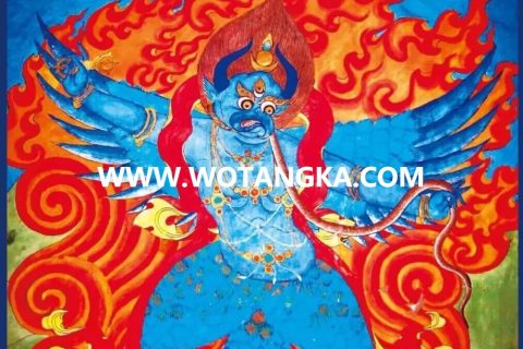 沃唐卡编号AC52028：大鹏金翅鸟