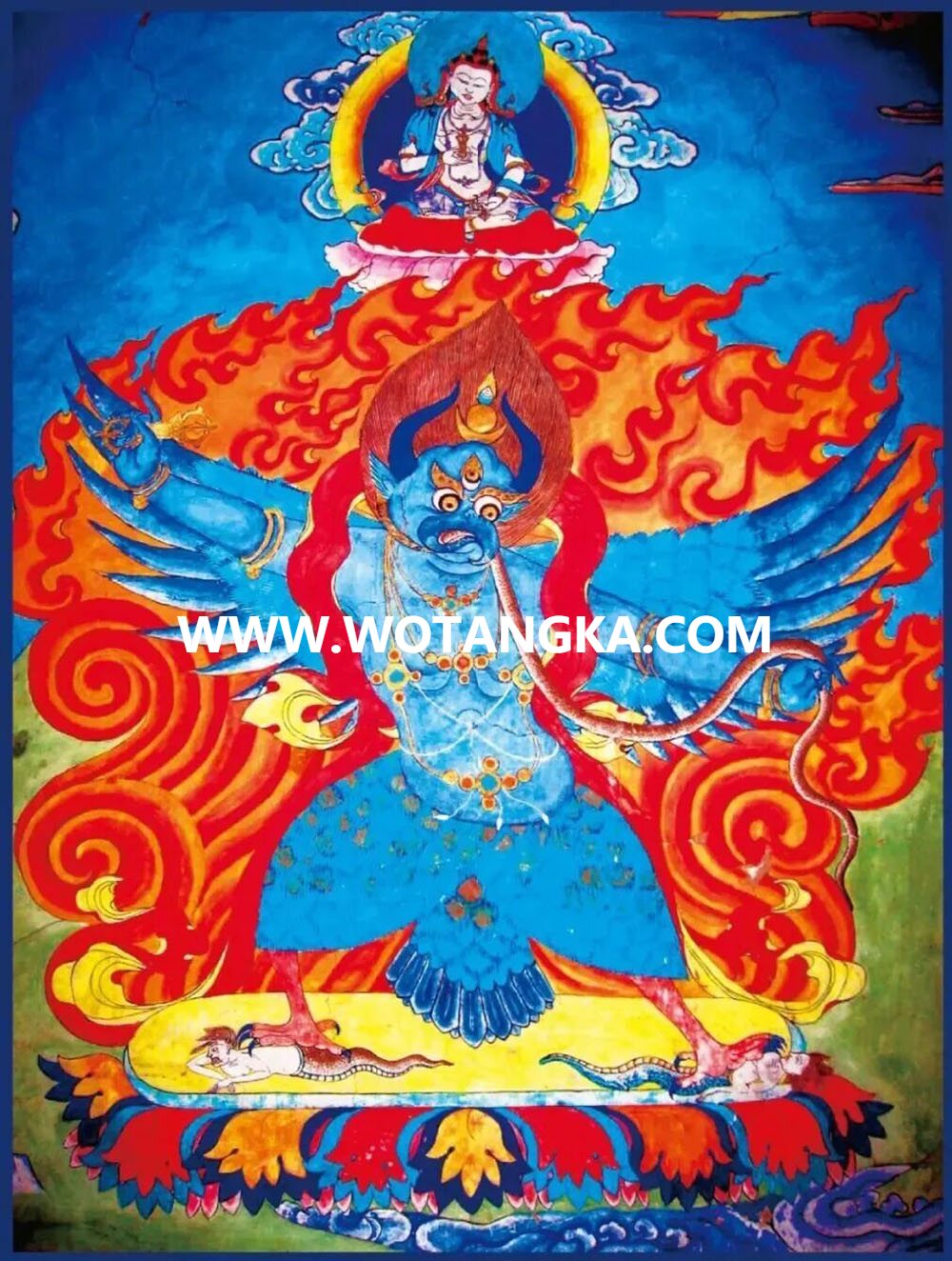 沃唐卡编号AC52028：大鹏金翅鸟