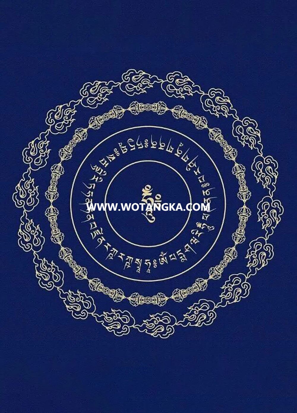 沃唐卡编号AC52789：金刚铠甲心咒咒轮