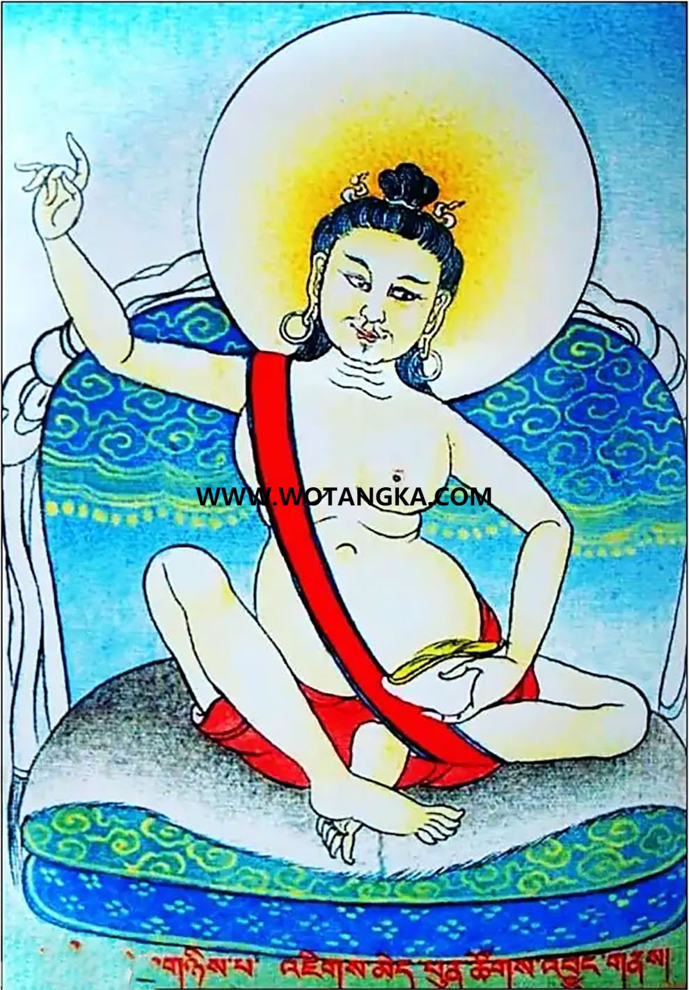 沃唐卡编号AC54927：第二世多智钦·晋美彭措炯乃