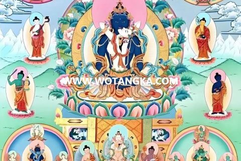 沃唐卡编号AC59137：中阴文武百尊（四十八寂静尊）