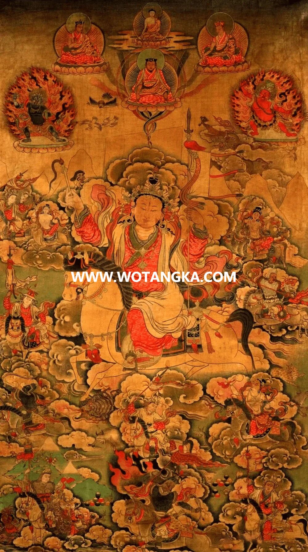 沃唐卡编号AC63542：明珠多杰（天法意伏藏）