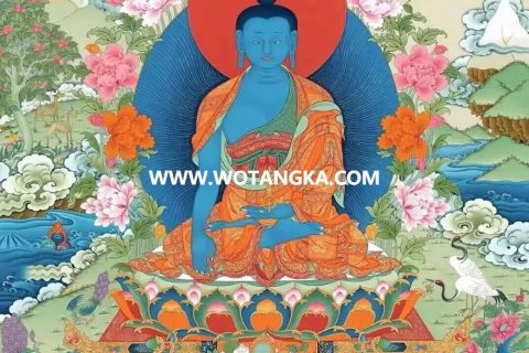 沃唐卡编号AC63890：东方不动佛