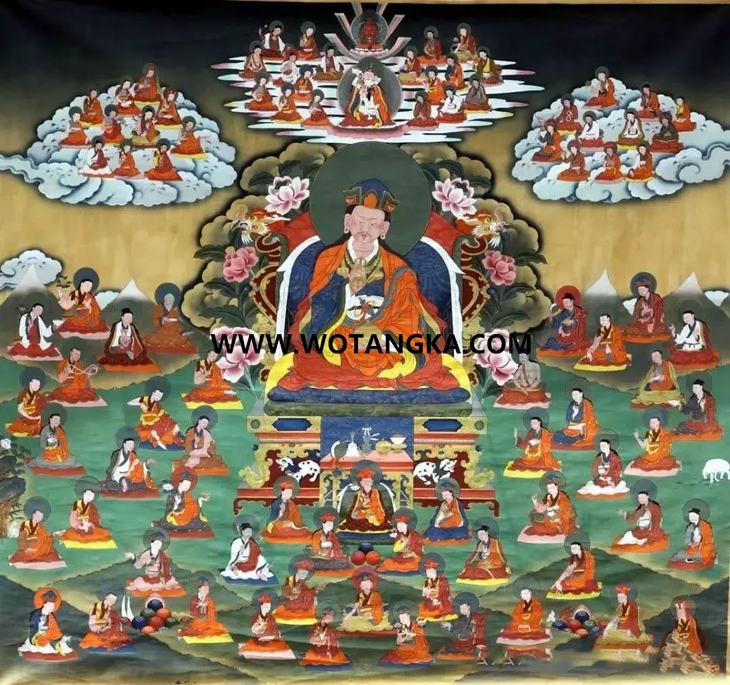 沃唐卡编号AC67381：莲花生大士