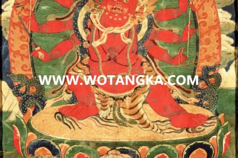 沃唐卡编号AC67425：马头明王