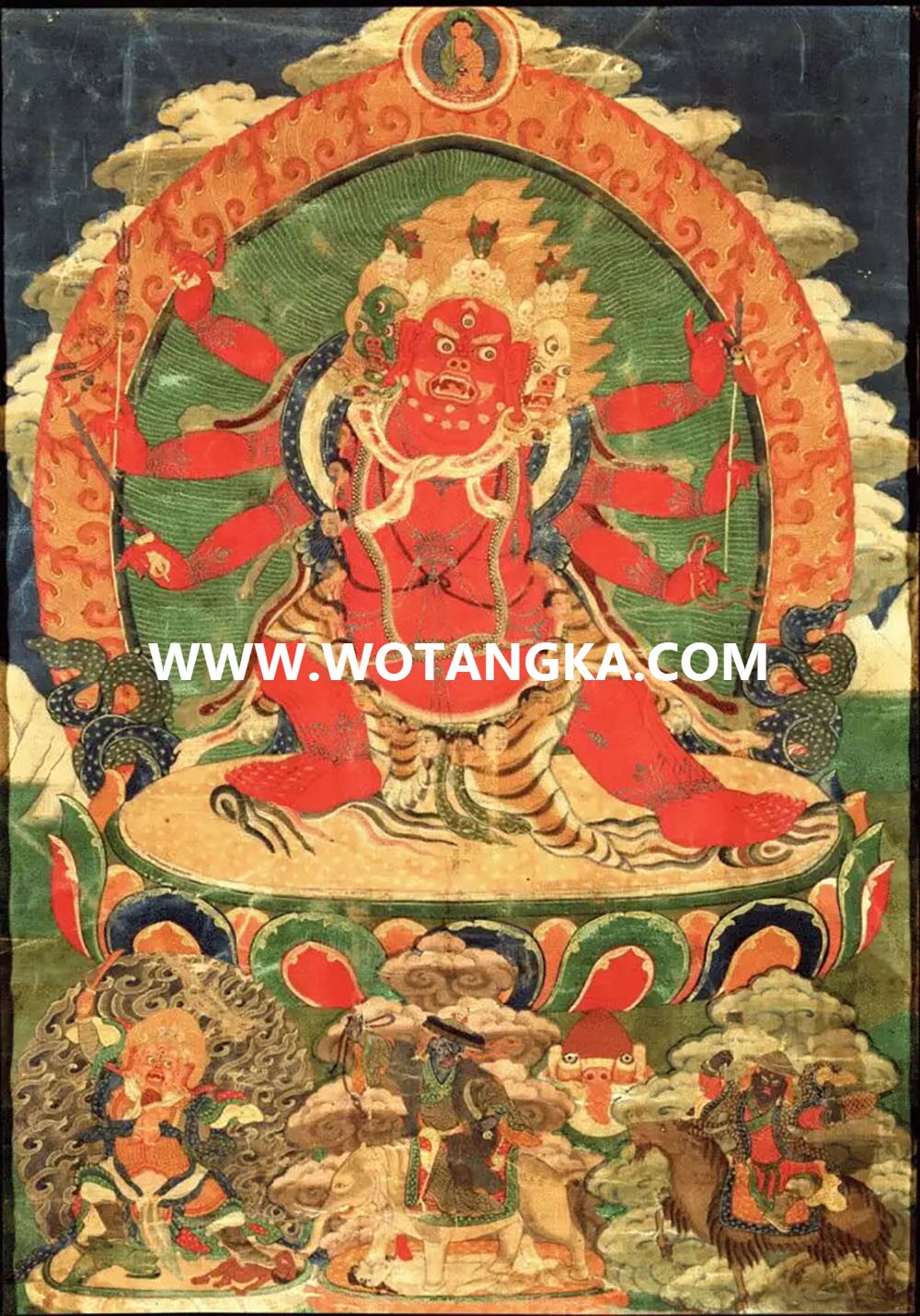 沃唐卡编号AC67425：马头明王