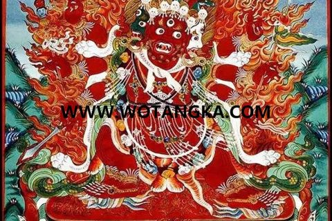 沃唐卡编号AC68293：马头明王