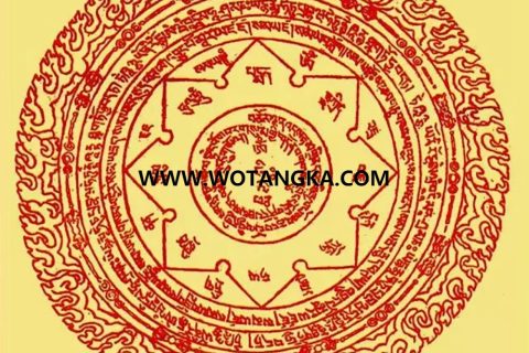 沃唐卡编号AC69827：密相马头明王咒轮（莲师所传）