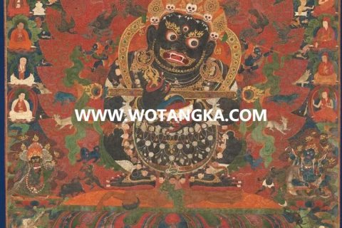 沃唐卡编号AC71289：宝帐护法