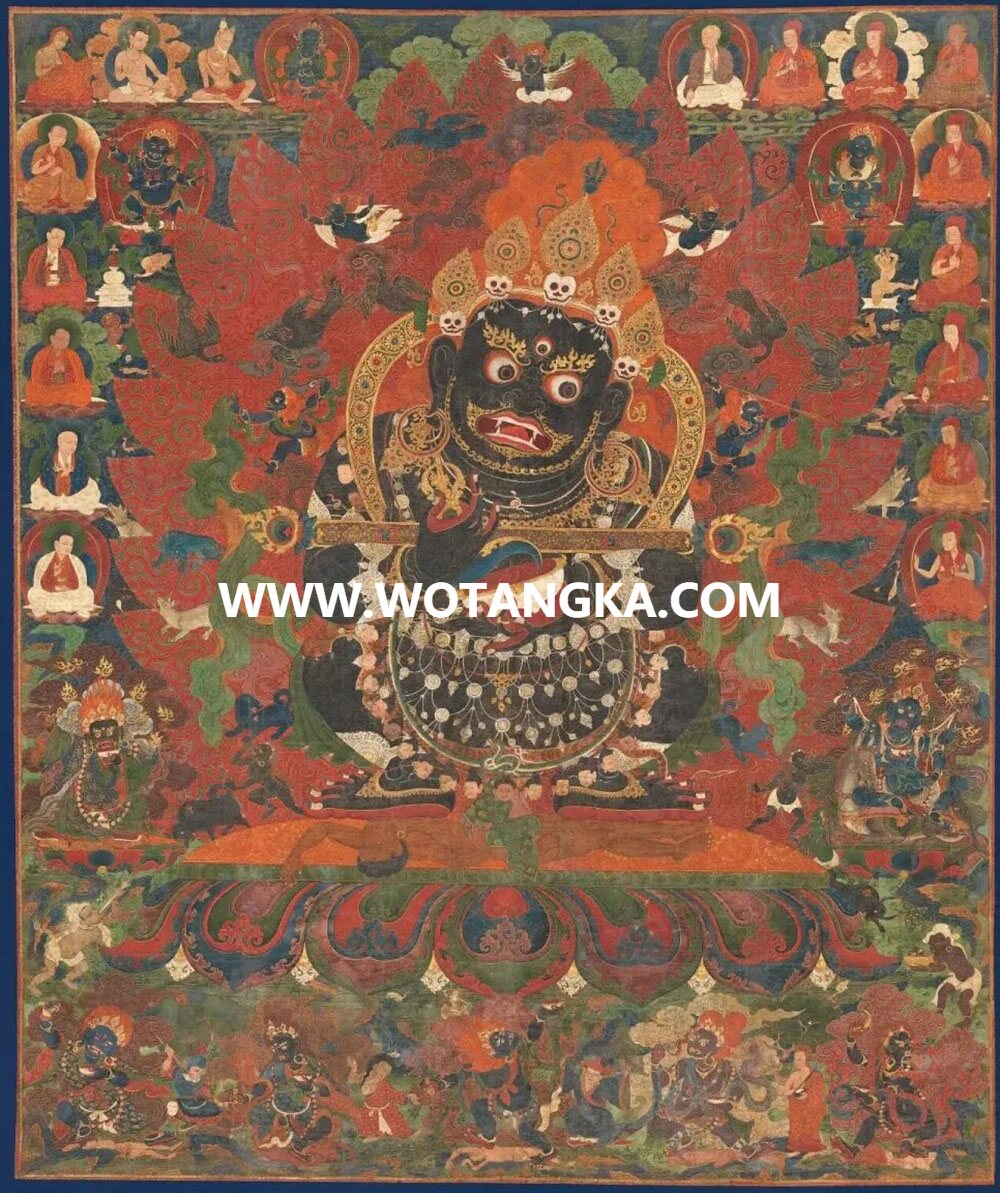 沃唐卡编号AC71289：宝帐护法