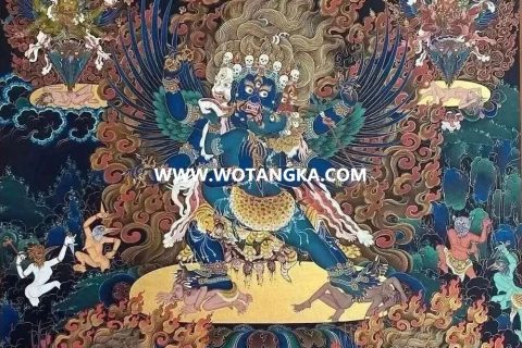 沃唐卡编号AC71359：普巴金刚