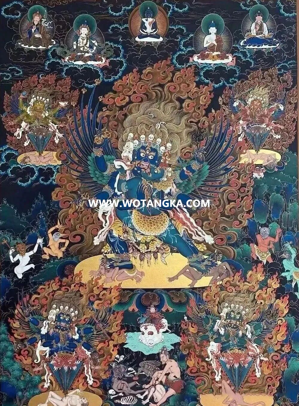 沃唐卡编号AC71359：普巴金刚