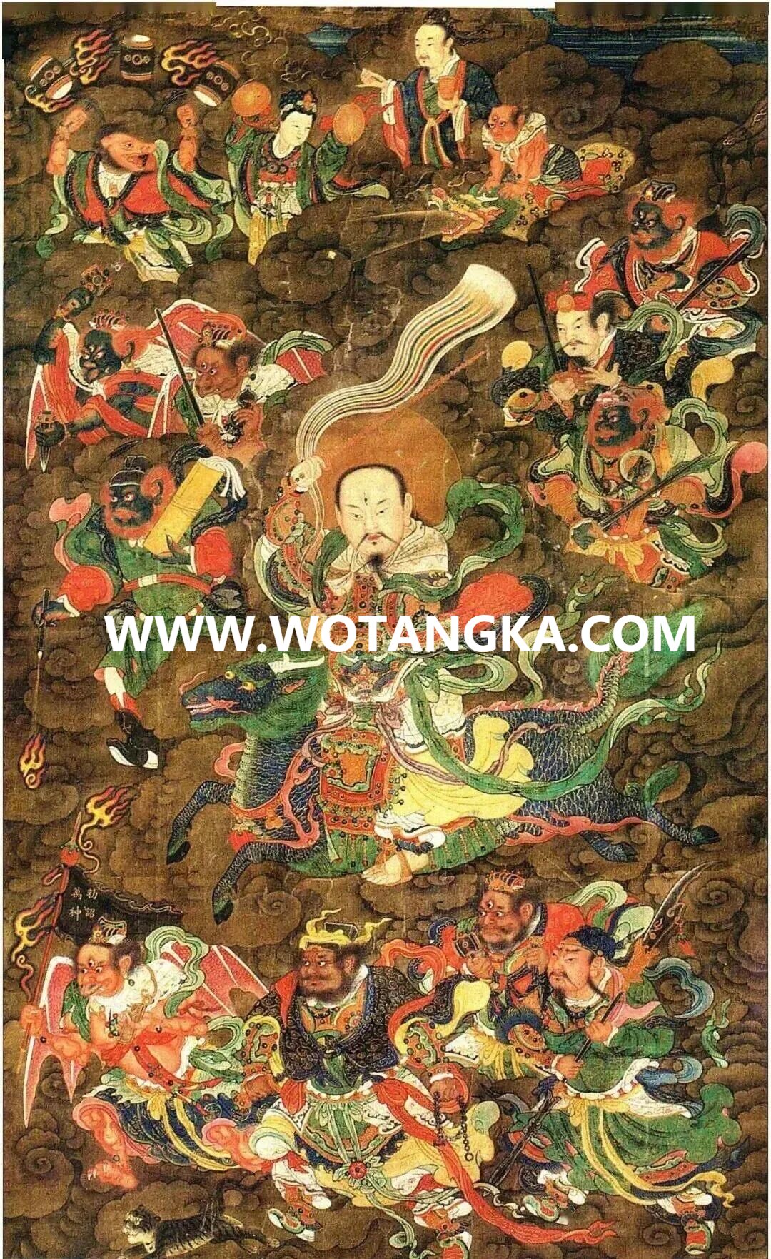 沃唐卡编号AC71928：九天应元雷声普化天尊