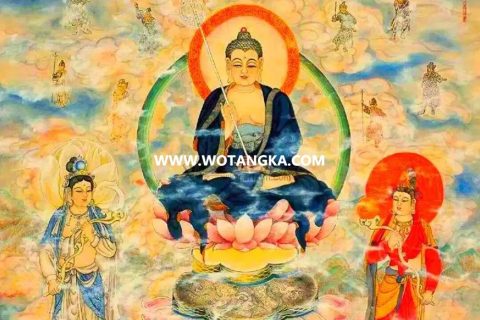 沃唐卡编号AC72357：东方三圣