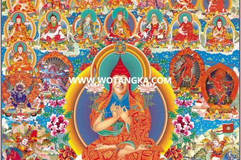 沃唐卡编号AC72358：法王如意宝