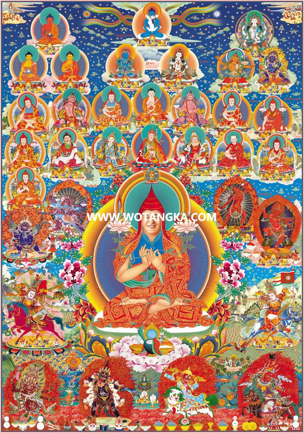 沃唐卡编号AC72358：法王如意宝