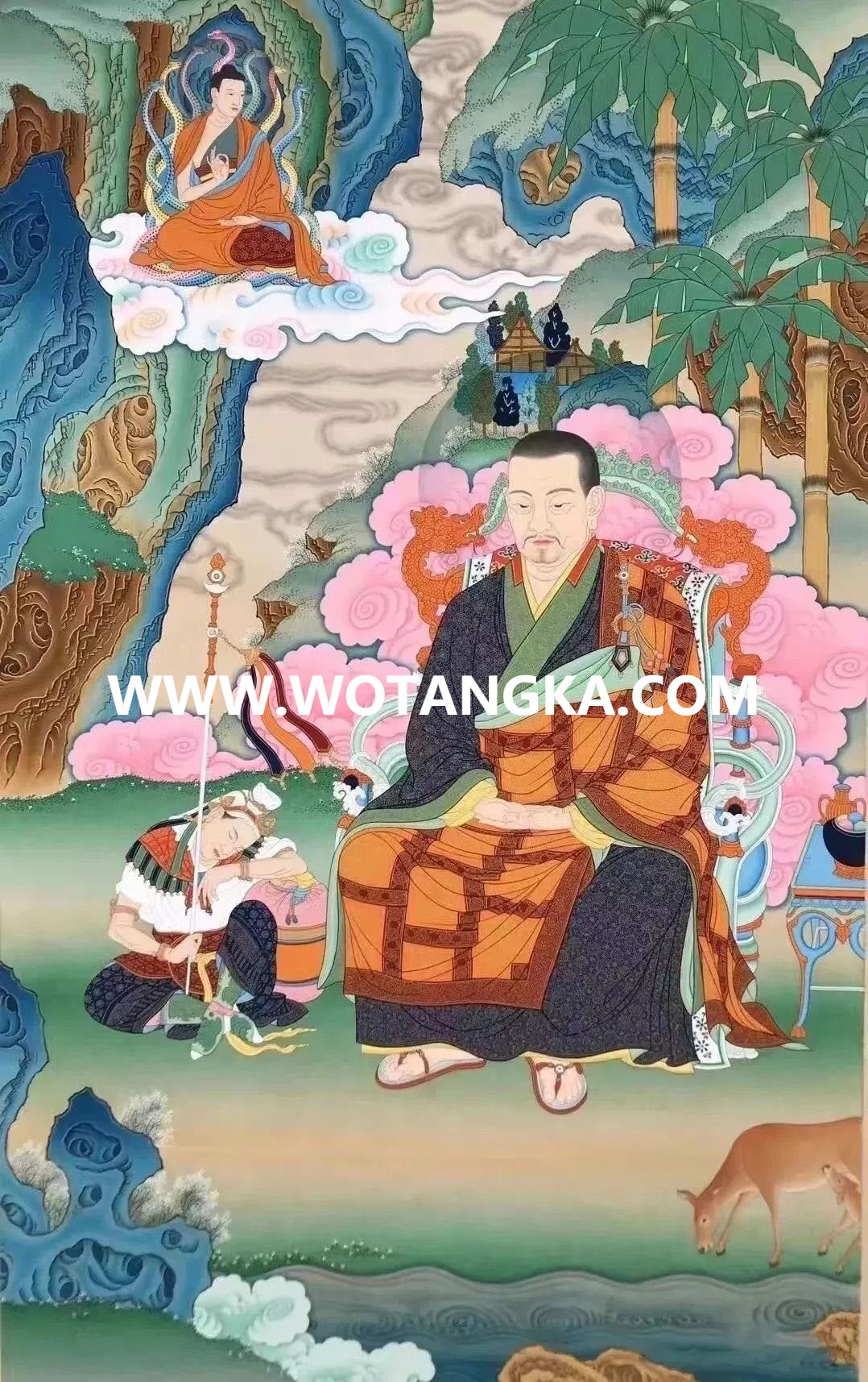 沃唐卡编号AC72586：高僧