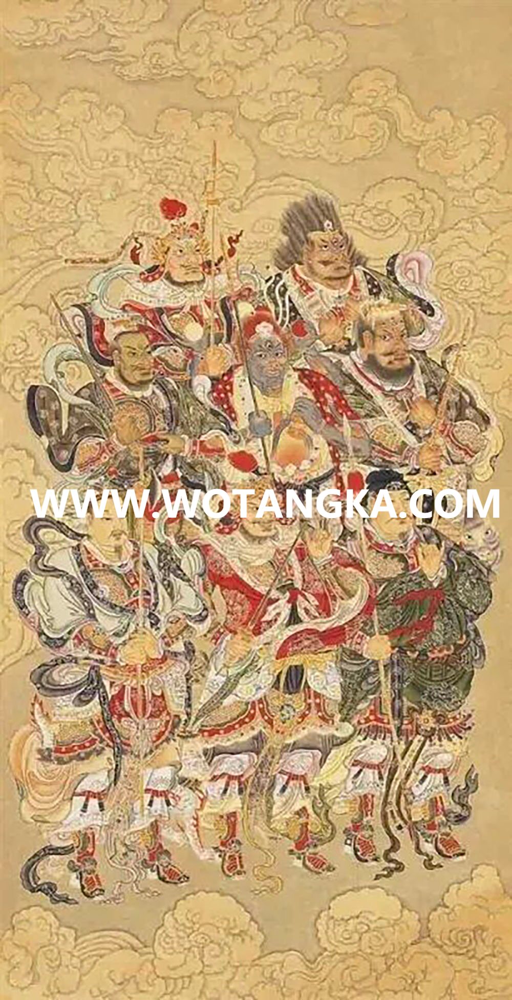 沃唐卡编号AC72648：道教八神将