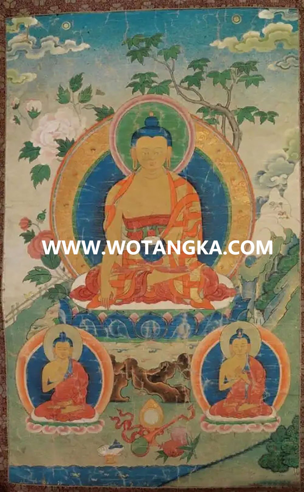 沃唐卡编号AC72849：燃灯佛