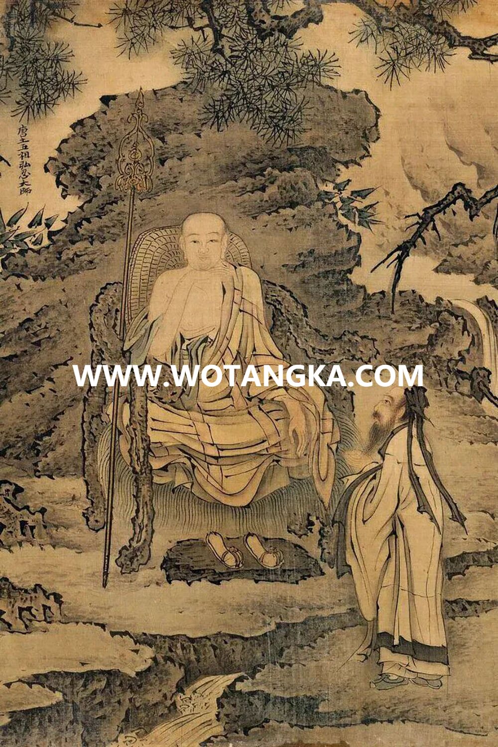 沃唐卡编号AC73928：禅宗五祖弘忍大师