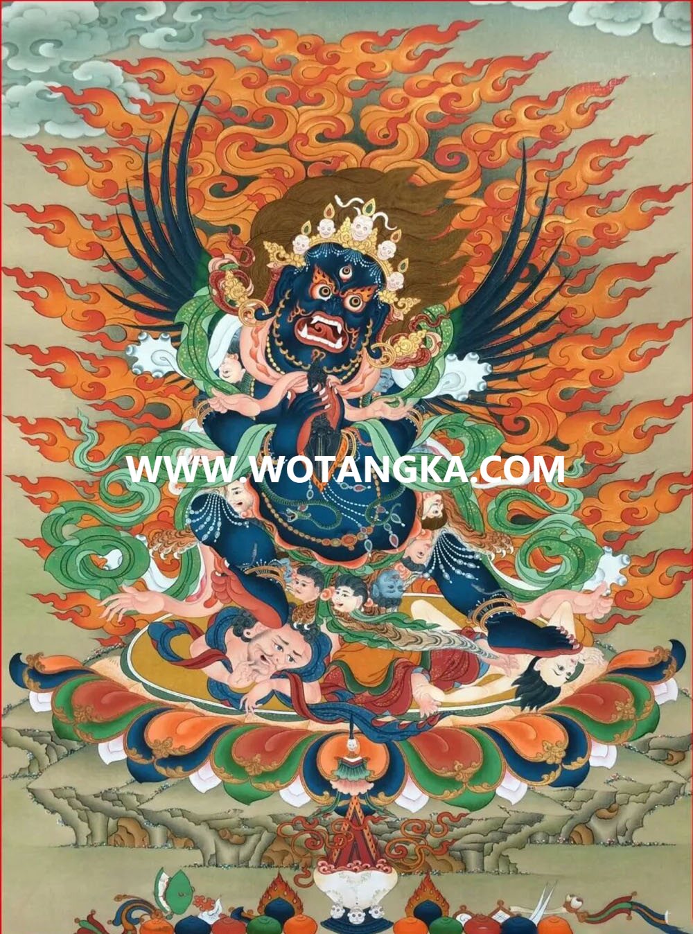 沃唐卡编号AC82372：普巴金刚