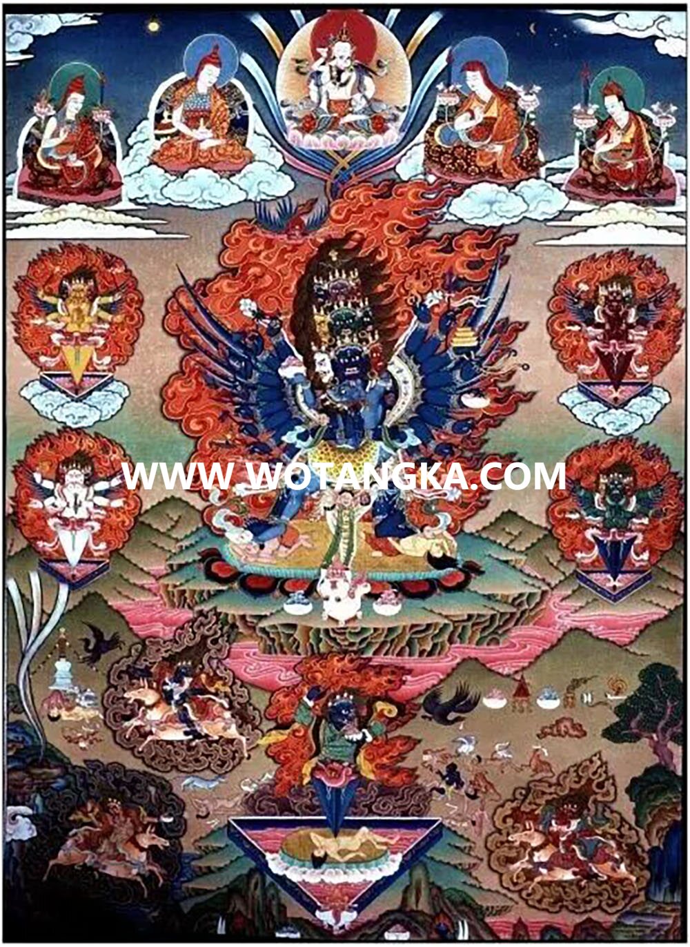 沃唐卡编号AC82546：普巴金刚