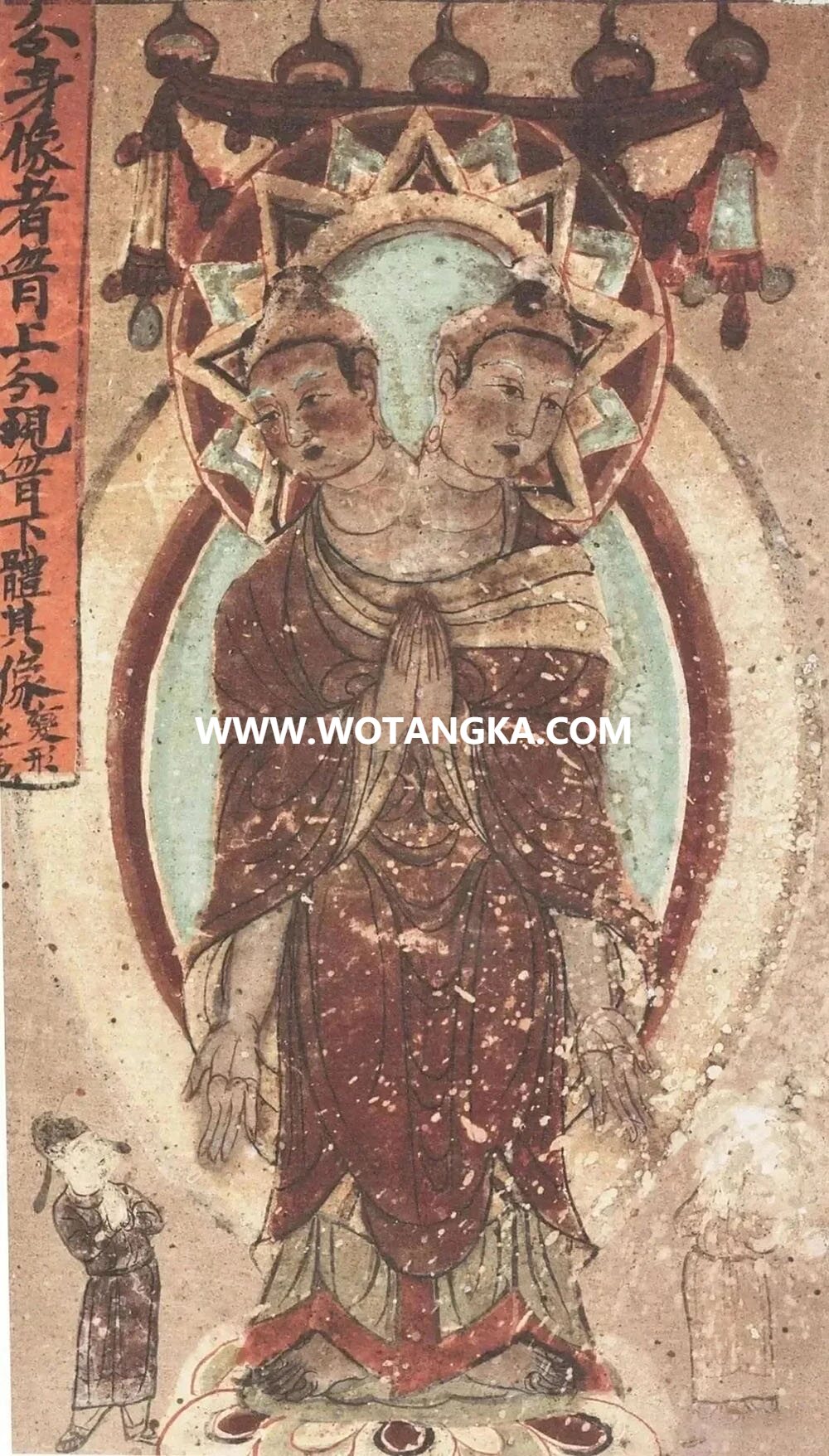 沃唐卡编号AC82912：双头佛