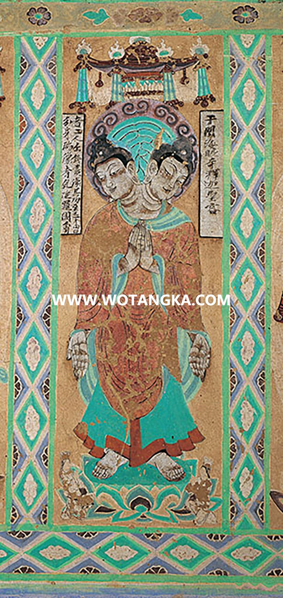 沃唐卡编号AC83259：双头佛