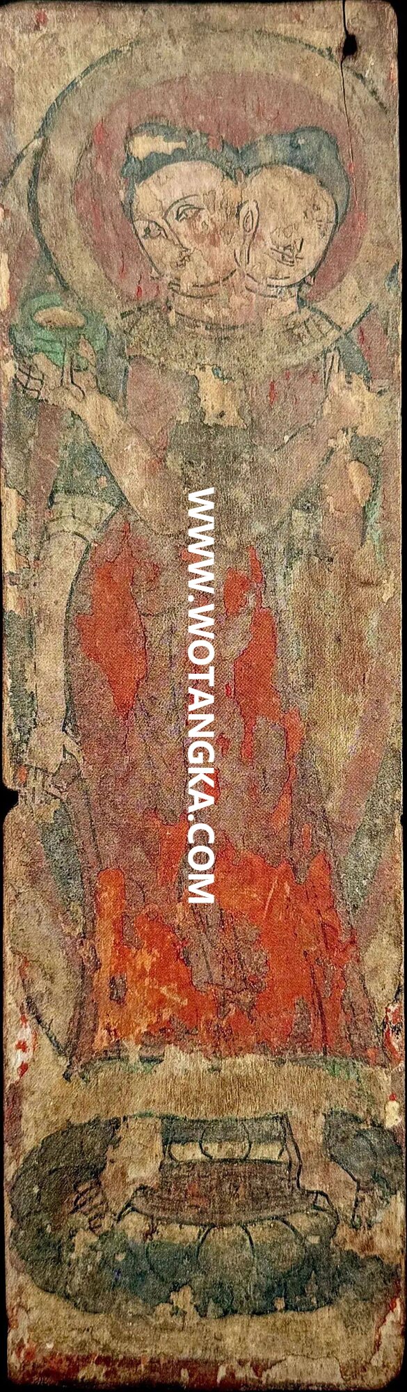 沃唐卡编号AC83468：双头佛