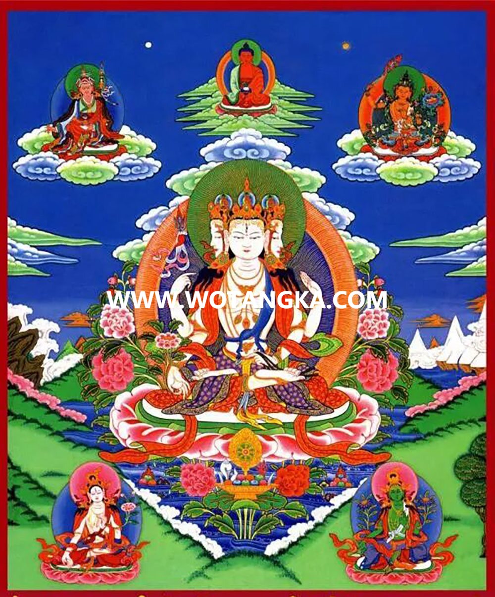 沃唐卡编号AC84629：不空罥索观音