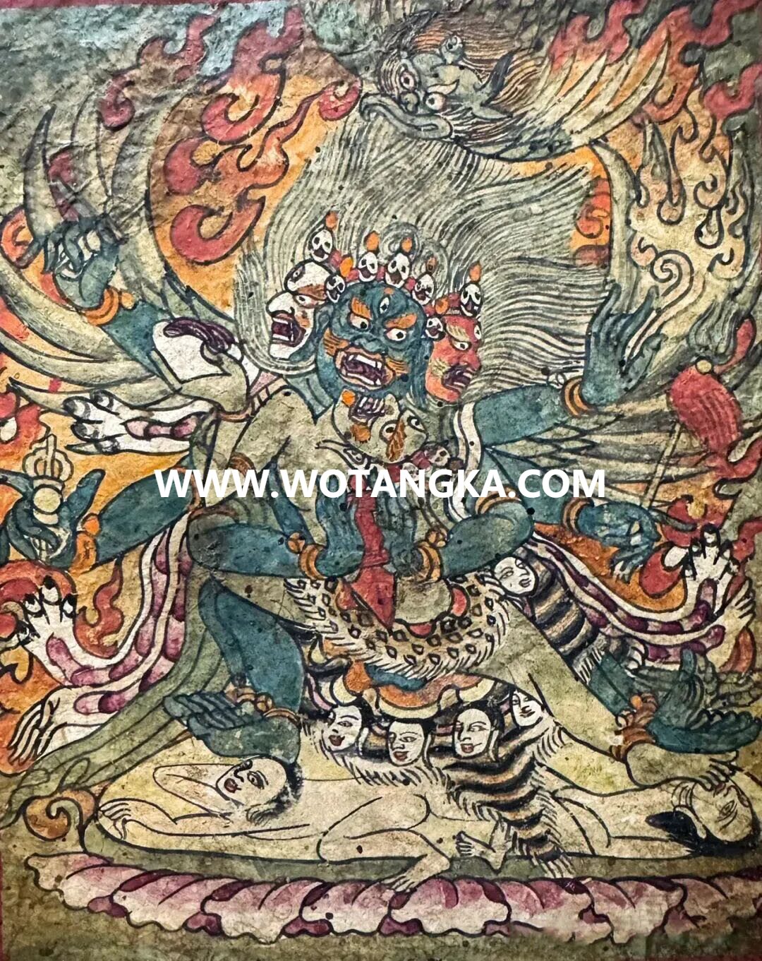 沃唐卡编号AC89371：普巴金刚