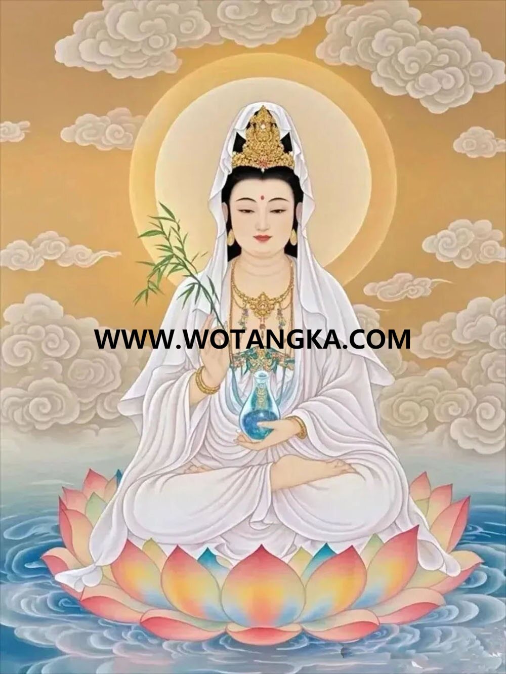 沃唐卡编号AC93745：观世音菩萨