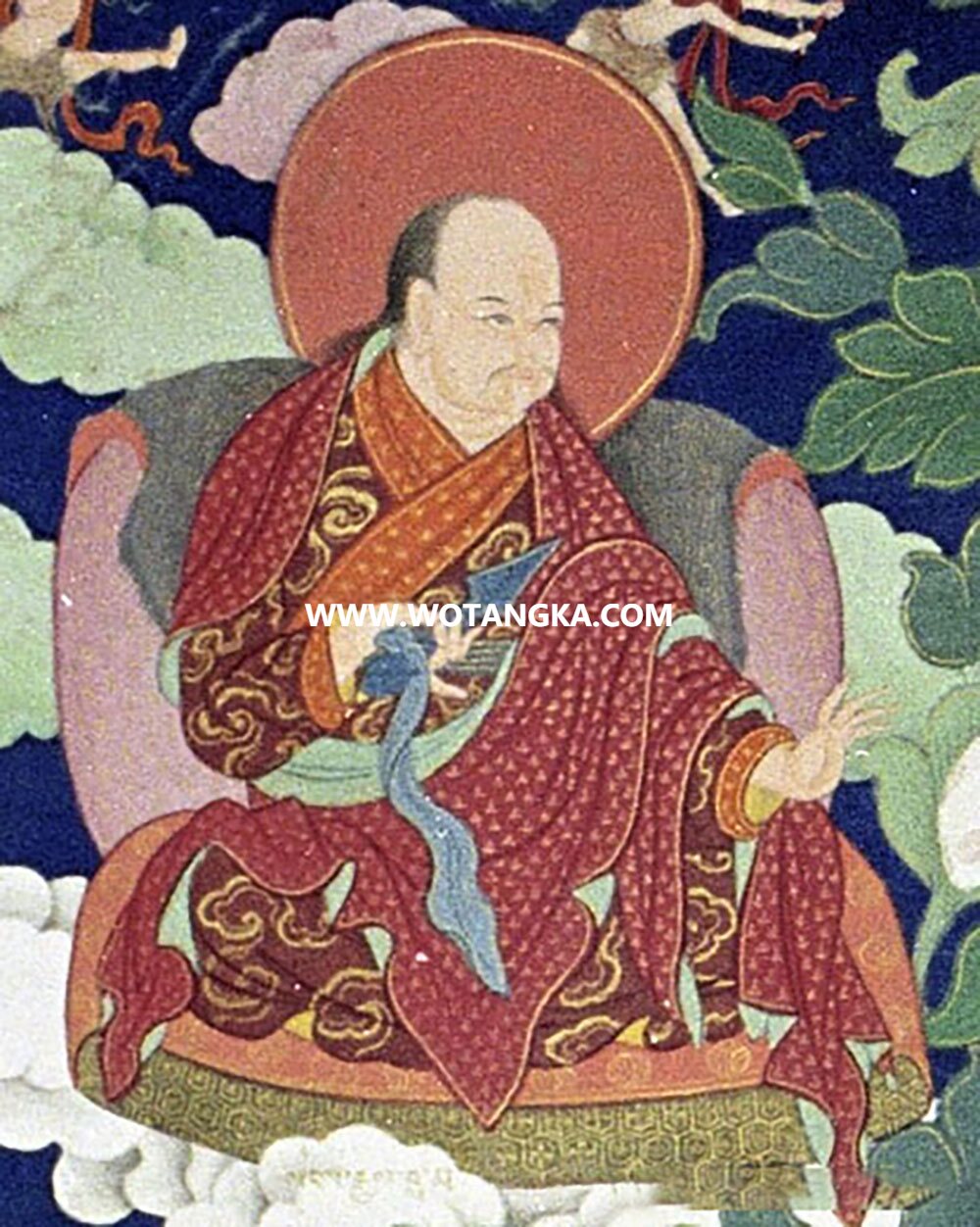 沃唐卡编号AC94360：桑杰喇嘛