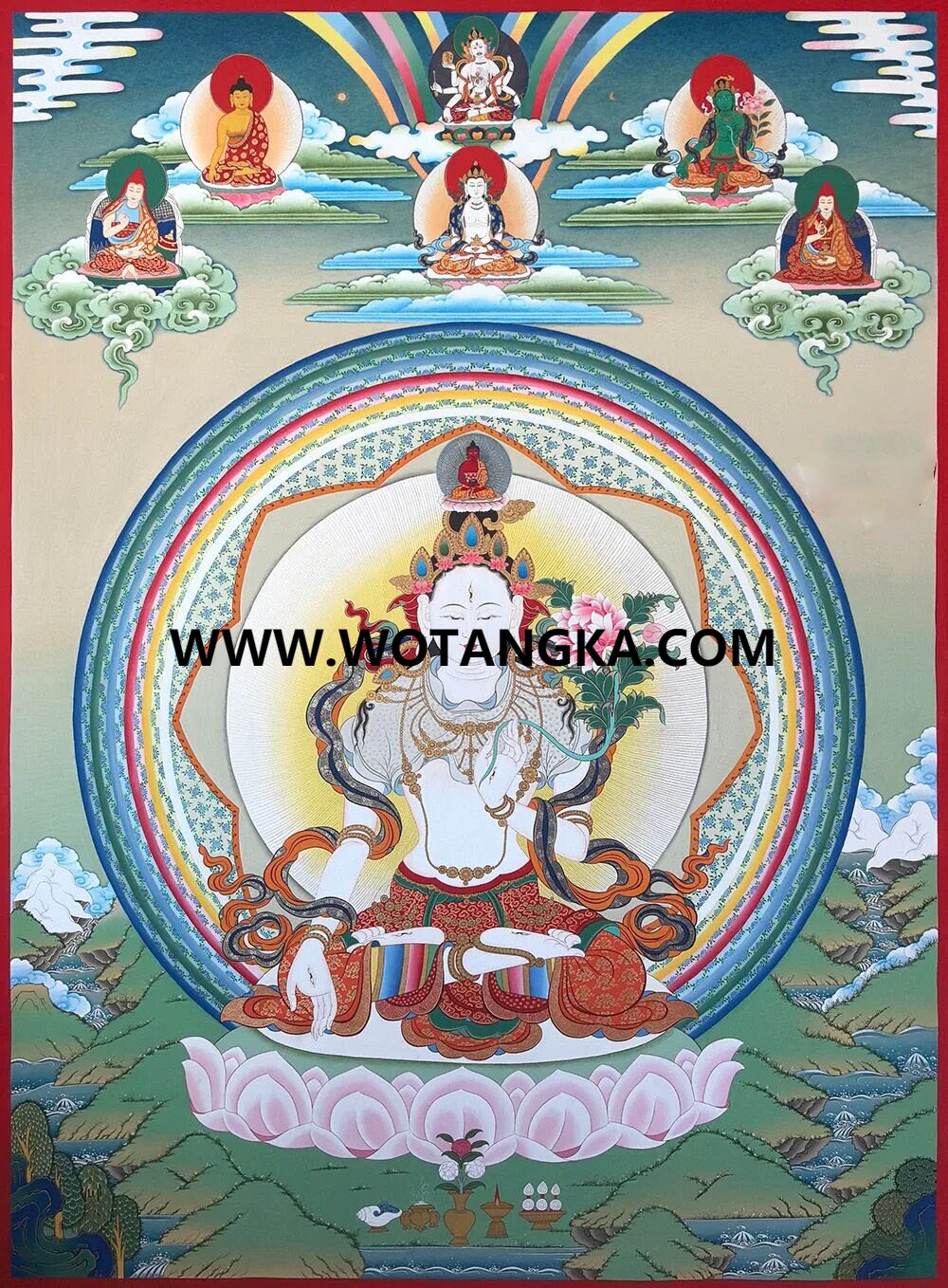 沃唐卡编号AC96247：白度母