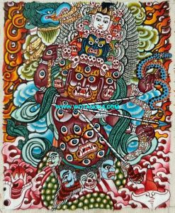 编号118-8796453：彩绘小唐卡-惹呼拉（长方形·5*4CM左右）