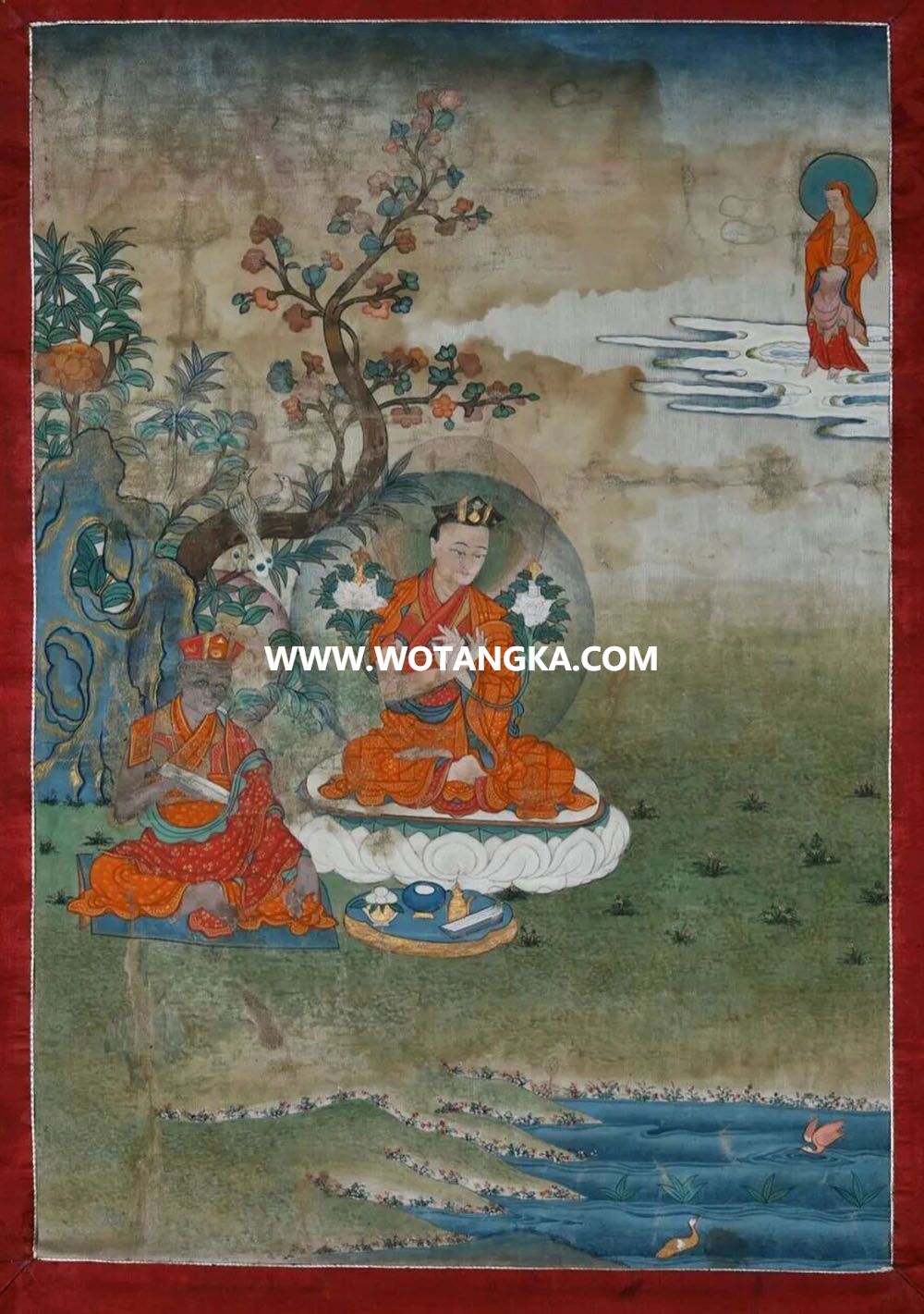 沃唐卡编号AC13245：噶玛巴和夏玛巴萨