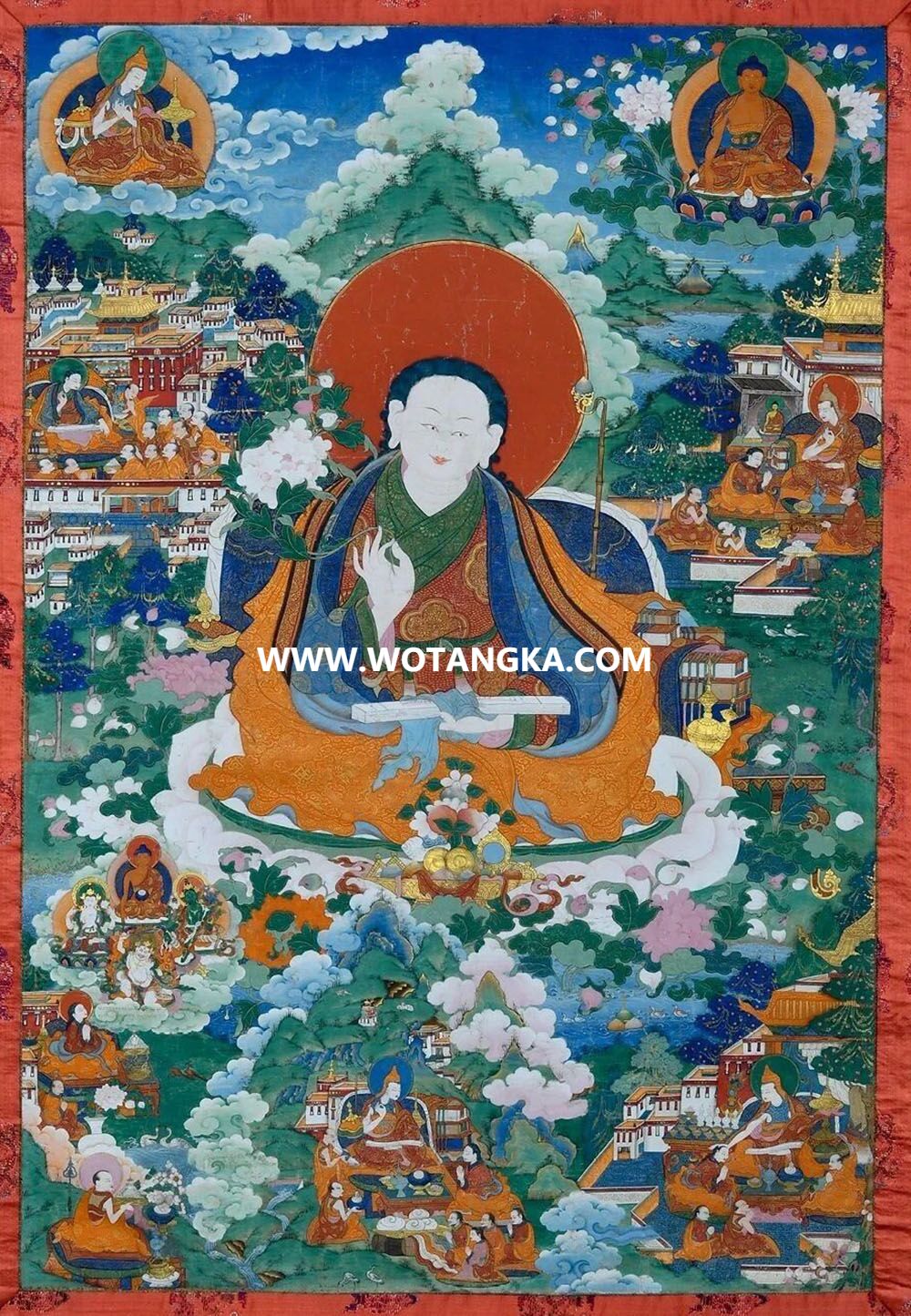 沃唐卡编号AC13542：仲敦巴