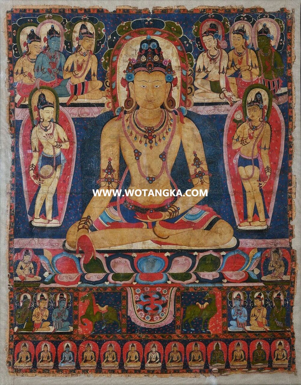 沃唐卡编号AC14235：宝生佛