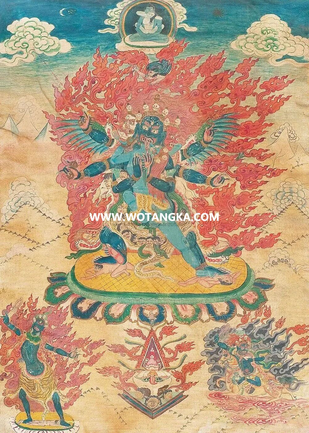 沃唐卡编号AC14265：普巴金刚