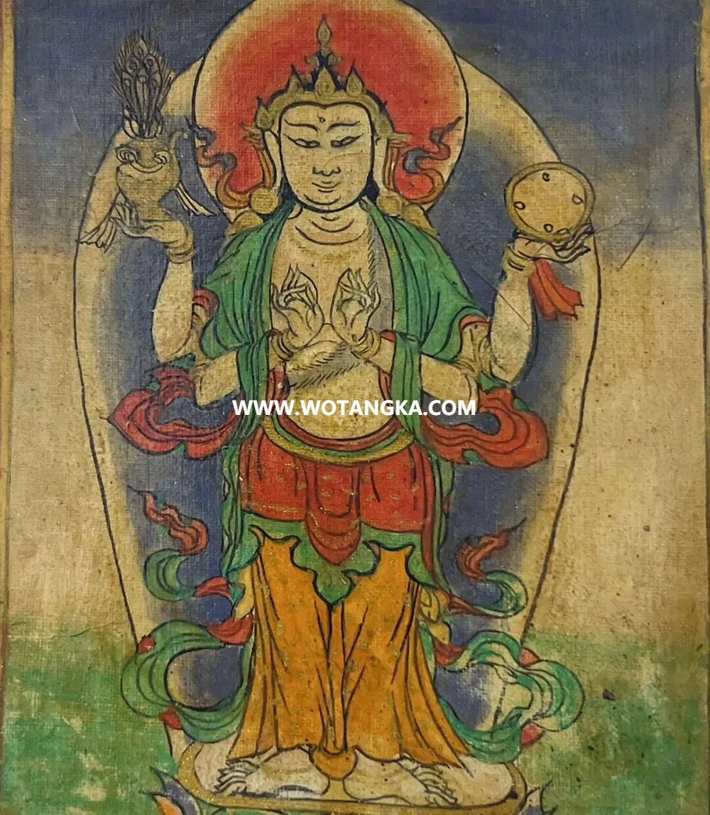 沃唐卡编号AC14273：启目观音